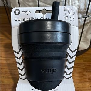 Black 16oz Stojo Collapsible Cup